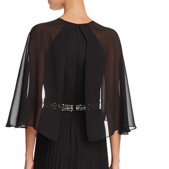 NWT Laundry by Shelli Segal Cape Chiffon Gown - Picture 8 of 15